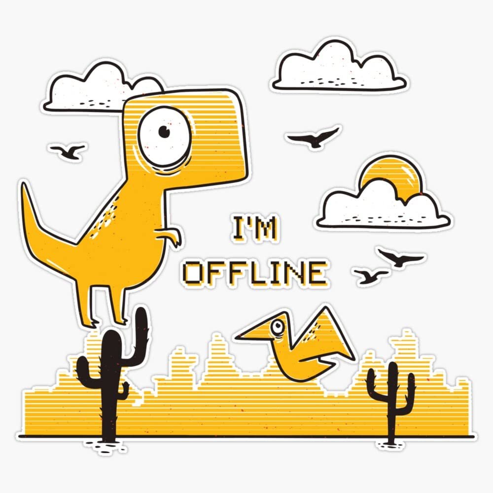 I'm Offline Sticker Decal Size 5"
