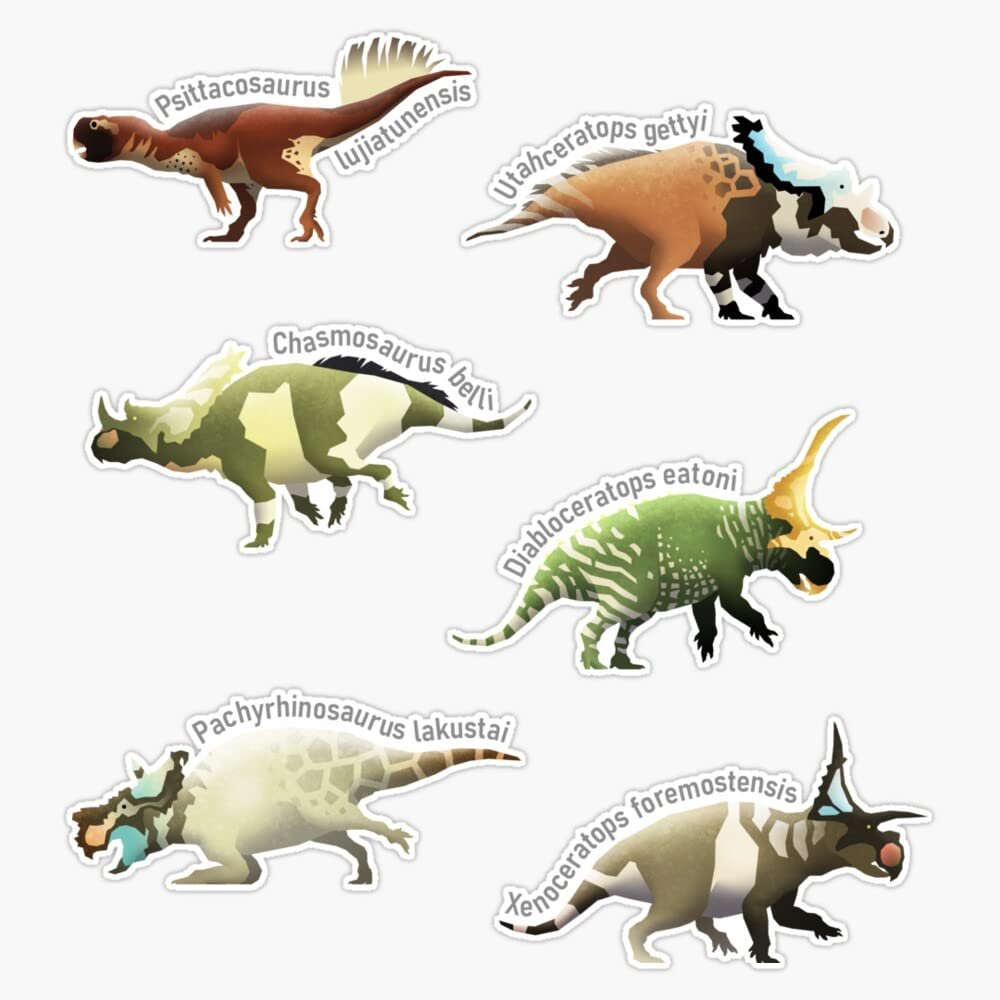 Ceratopsian Series, Edition Sticker Decal Size 5"