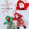 Marionette Puppets, 8 Pcs Funny Wooden Marionette Pull String Puppet, Creative Marionette Toys String Puppet Doll for Birthday Xmas Gifts view 3