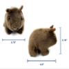 Aeisage Wombat Stuffed Animal 4.5" Plush Small Wombat Toys Cute Australian Souvenirs Tree Bear Gifts for Boys & Girls Super Soft Stuffed Colah view 4