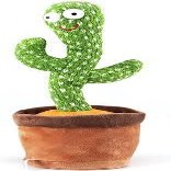 Dancing Talking Cactus Toys for Baby Boys and Girls, Talking Sunny Cactus Toy Electronic Plush Toy Singing, Record & Repeating What You Say with 120 English Songs and LED Lighting for Home Decor