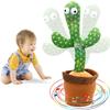 Dancing Talking Cactus Toys for Baby Boys and Girls, Talking Sunny Cactus Toy Electronic Plush Toy Singing, Record & Repeating What You Say with 120 English Songs and LED Lighting for Home Decor view 2
