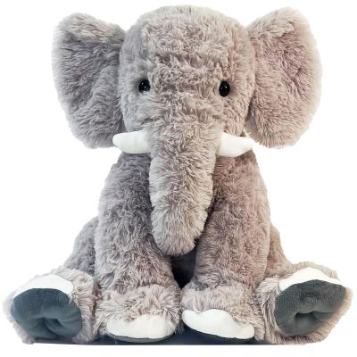 UBABER 19.2 Inch Large Elephant Stuffed Animals,Clever Elephant Plush Toy for Kids, for Girls and Women,Super Soft Room Decoration(Gray).