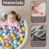 Wonder Space Deluxe Kids Round Ball Pit, Premium Handmade Kiddie Balls Pool, Soft Indoor Outdoor Nursery Baby Playpen, Ideal Gift Play Toy for Children Toddler Infant Boys and Girls (Brown) view 3