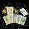 Jayiaine Tarot Cards Classic Set, with Meanings Guide Future, The Game Beginner and Professional Player for Holiday Family Party Playing Card Board Game Gifts,Black view 2