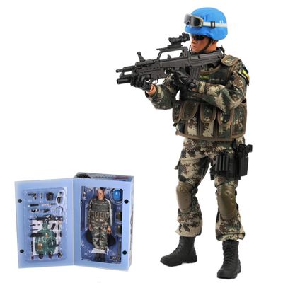 Scakbyer 12 Inch Action Figures Military Set, 1/6 Scale Action Figures Set with Weapons and Accessories - CH03 - Peace-Keeping Force Soldier