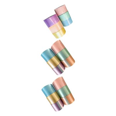 AAGAZA 18x Sticky Ball Tapes Educational Colorful Decorative DIY, 4.8cm 6cm 7.2cm (Size : 4.8cm 6cm 7.2cm)