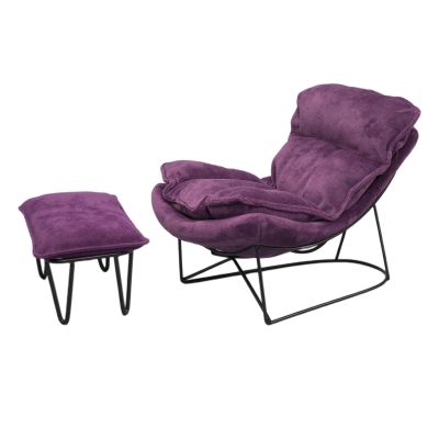 AAGAZA 1/6 Scale Rocking Chair Miniature Accessories Single Sofa Model for 12 in ch Action Figures, Pink (Color : Violet)