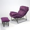 AAGAZA 1/6 Scale Rocking Chair Miniature Accessories Single Sofa Model for 12 in ch Action Figures, Pink (Color : Violet) view 2
