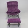 AAGAZA 1/6 Scale Rocking Chair Miniature Accessories Single Sofa Model for 12 in ch Action Figures, Pink (Color : Violet) view 3