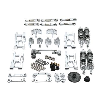 AAGAZA Upgrade Parts Kits, for 144001, 144002, 144010,124017, 124019 124007 Xdkj-001 Xdkj-006 1:12 1:14 RC Car, Blue (Color : Argent)
