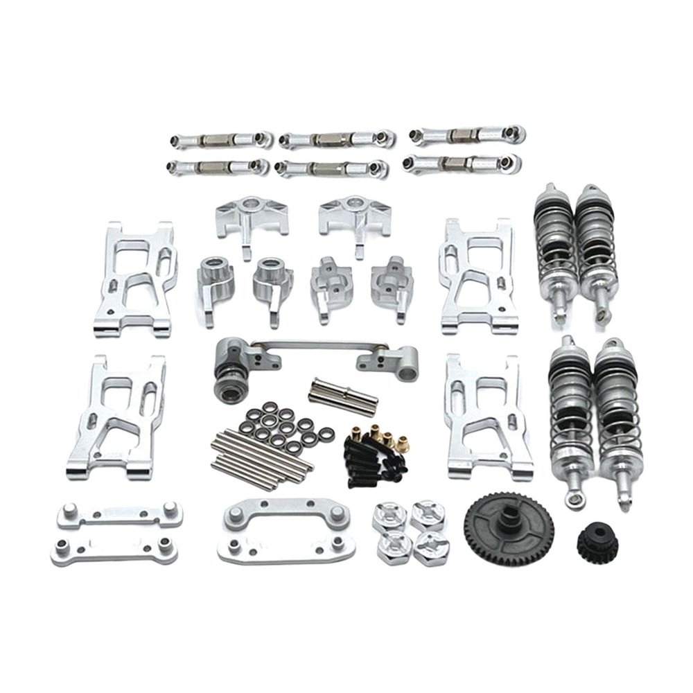 AAGAZA Upgrade Parts Kits, for 144001, 144002, 144010,124017, 124019 124007 Xdkj-001 Xdkj-006 1:12 1:14 RC Car, Blue (Color : Argent)