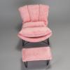 AAGAZA 1/6 Scale Rocking Chair Miniature Accessories Single Sofa Model for 12 in ch Action Figures, Pink (Color : Rosa) view 4