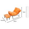 AAGAZA 1/6 Scale Rocking Chair Miniature Accessories Single Sofa Model for 12 in ch Action Figures, Pink (Color : Orange) view 2