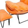 AAGAZA 1/6 Scale Rocking Chair Miniature Accessories Single Sofa Model for 12 in ch Action Figures, Pink (Color : Orange) view 3