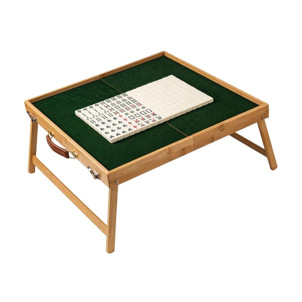 AAGAZA Chinese Mahjong Game Set Table Game Entertainment Mahjong Table for Picnic Adults, 30 Jade Color (Color : 26 Jade Color)