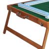 AAGAZA Chinese Mahjong Game Set Table Game Entertainment Mahjong Table for Picnic Adults, 30 Jade Color (Color : 26 Blue) view 4