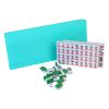 AAGAZA Portable Chinese Mini Mahjong Game Set Tiles Game with Storage Box Activity Game Table Game Entertainment Board Game for Home Travel, Beige (Color : Green) view 1