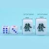 AAGAZA Portable Chinese Mini Mahjong Game Set Tiles Game with Storage Box Activity Game Table Game Entertainment Board Game for Home Travel, Beige (Color : Green) view 3