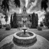 Noah Jigsaw Puzzle Prineville Crook County Oregon Courthouse in Black White 1000 Pieces view 2