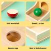 Busy edition Montessori Toys Object Permanence Box Soft Sound Wooden Baby Ball Drop Play for 6 Month 1 2 3 Year Old Toddlers Infant Early Age Toy (Red Green Blue) view 4