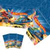 3 Pcs Hot Race Car Themed Party Tablecloth, Car Wheel Birthday Party Supplies Include Plastic Table Covers for Boy and Girl (42.5X70.8inch) view 1