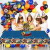 3 Pcs Hot Race Car Themed Party Tablecloth, Car Wheel Birthday Party Supplies Include Plastic Table Covers for Boy and Girl (42.5X70.8inch) view 4