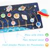 Zeoddler Movable Solar System Puzzle for Kids 3-6, Wooden Space Toys, Planets for Kids Preschool Learning Activities, Gift for Boys, Girls view 3
