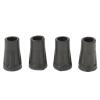 4 Pcs Replacement Rubber Tips End for Hiking Stick Walking Trekking Poles 4Cm - (Color: Black) view 4