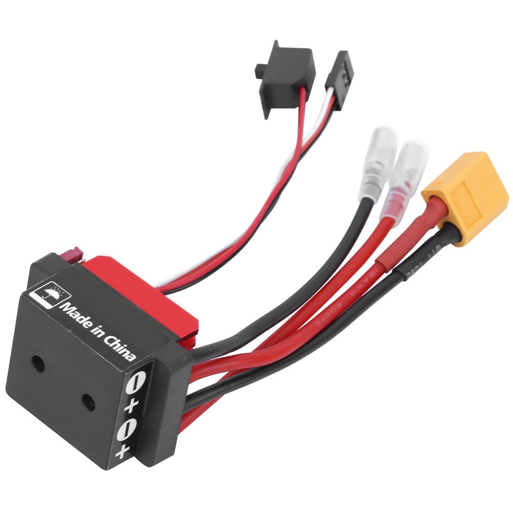 VBESTLIFE 360A RC Electronic Speed Controller, Aluminum Alloy ESC with Bidirectional Brake for 1/10 Crawler Truck Car RC Vehicles (XT60 Plug)