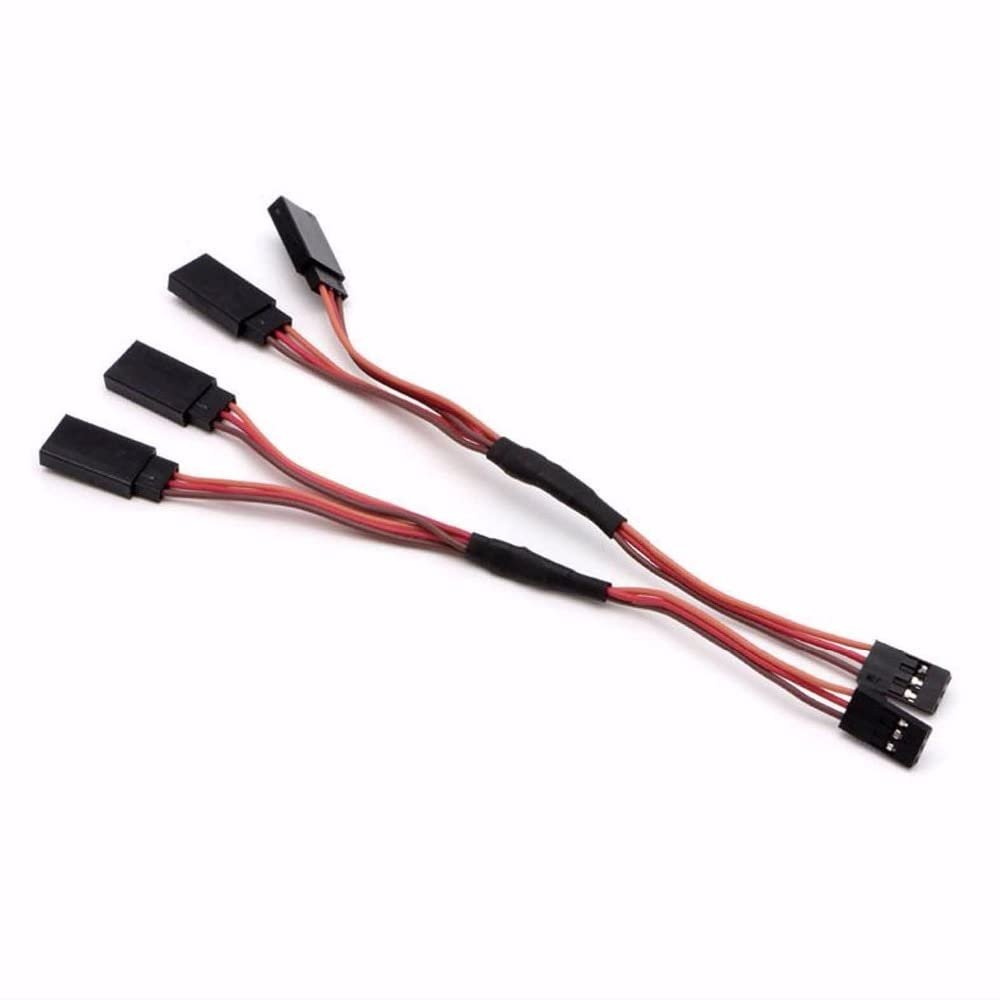 10pcs JR Y Style 26# 26AWG Servo Extension Lead Wire Cable Cord 150mm 300mm 600mm 900mm - (Color: 600mm)