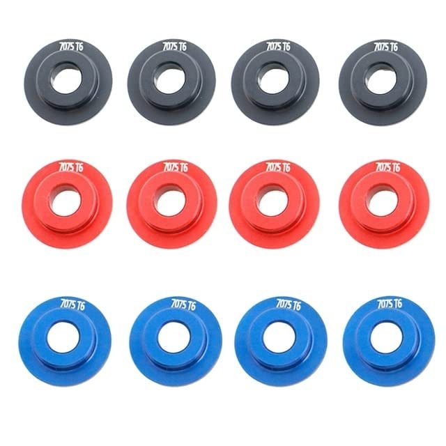12 Piece Alloy Wheel Rim Gasket Spare Parts Accessories for TRAXS 1/7 UDR 3 Colors - (Color: As Shown)