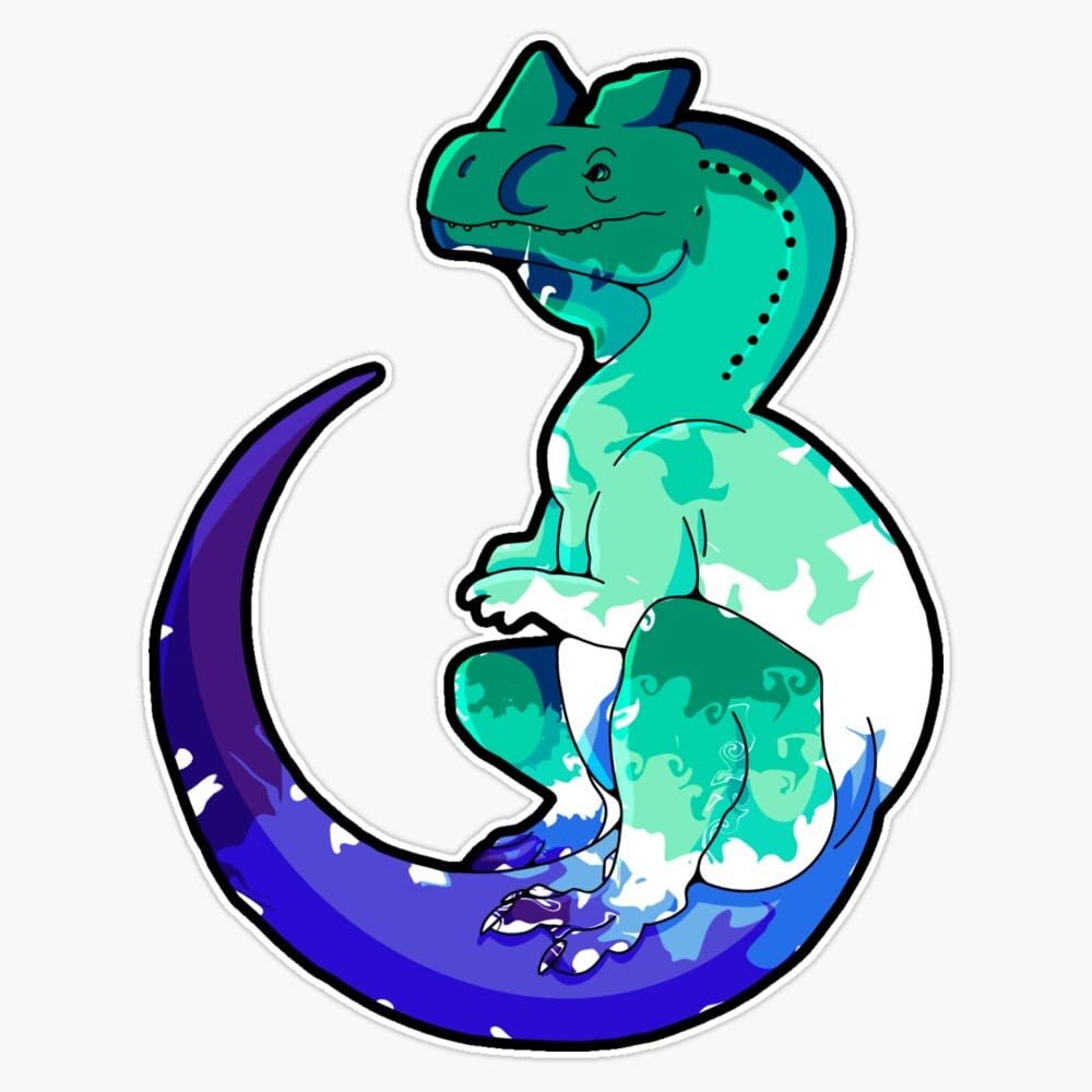 Pride Ceratosaurus Sticker Decal Size 5"