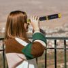 Kids Pirate Telescope - Handheld Monocular Spyglass Toy, Adjustable 3-Section Mini Telescope for Children, Black with Gold Trim, Ideal for Pirate Theme Parties and Outdoor Adventures view 3