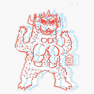 Daikaiju Baron - 3D Sticker Decal Size 5"