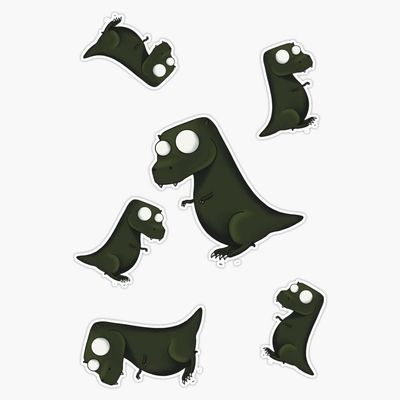 Petit T-Rex Pattern Sticker Decal Size 5"