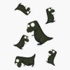 Petit T-Rex Pattern Sticker Decal Size 5" view 1