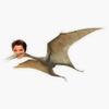 Freddie Benson As A Pterodactyl Sticker Decal Size 5" view 1