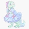 Pastel Rex Sticker Decal Size 5" view 1