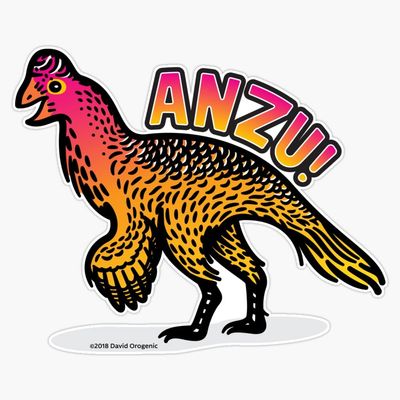 Anzu! Sticker Decal Size 5"