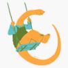 Dino 9 Diplodocus Sticker Decal Size 5" view 1