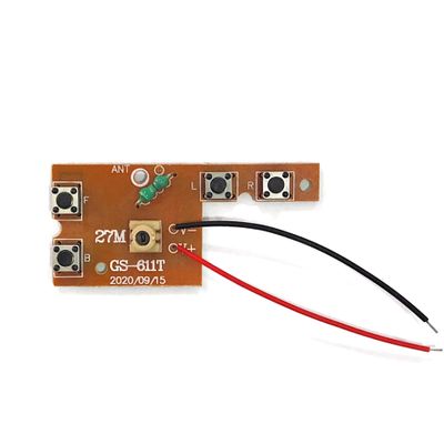 Drincoshow 27Mhz Four-Way RC Board Four-Channel Transmitter Remote Control Module Toy Remote Control Circuit Board