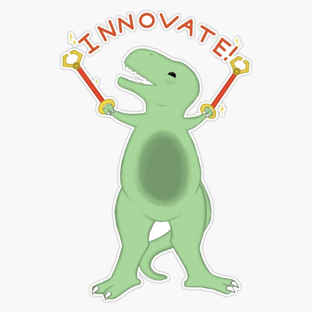 Trex Innovation! Sticker Decal Size 5"