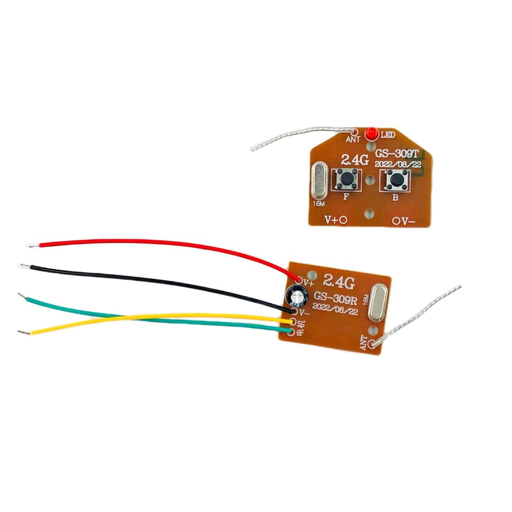 Drincoshow 2.4G Two-Way Transmitter & Receiver Sets for Remote Control Car Circuit Board - STEM DIY Projects