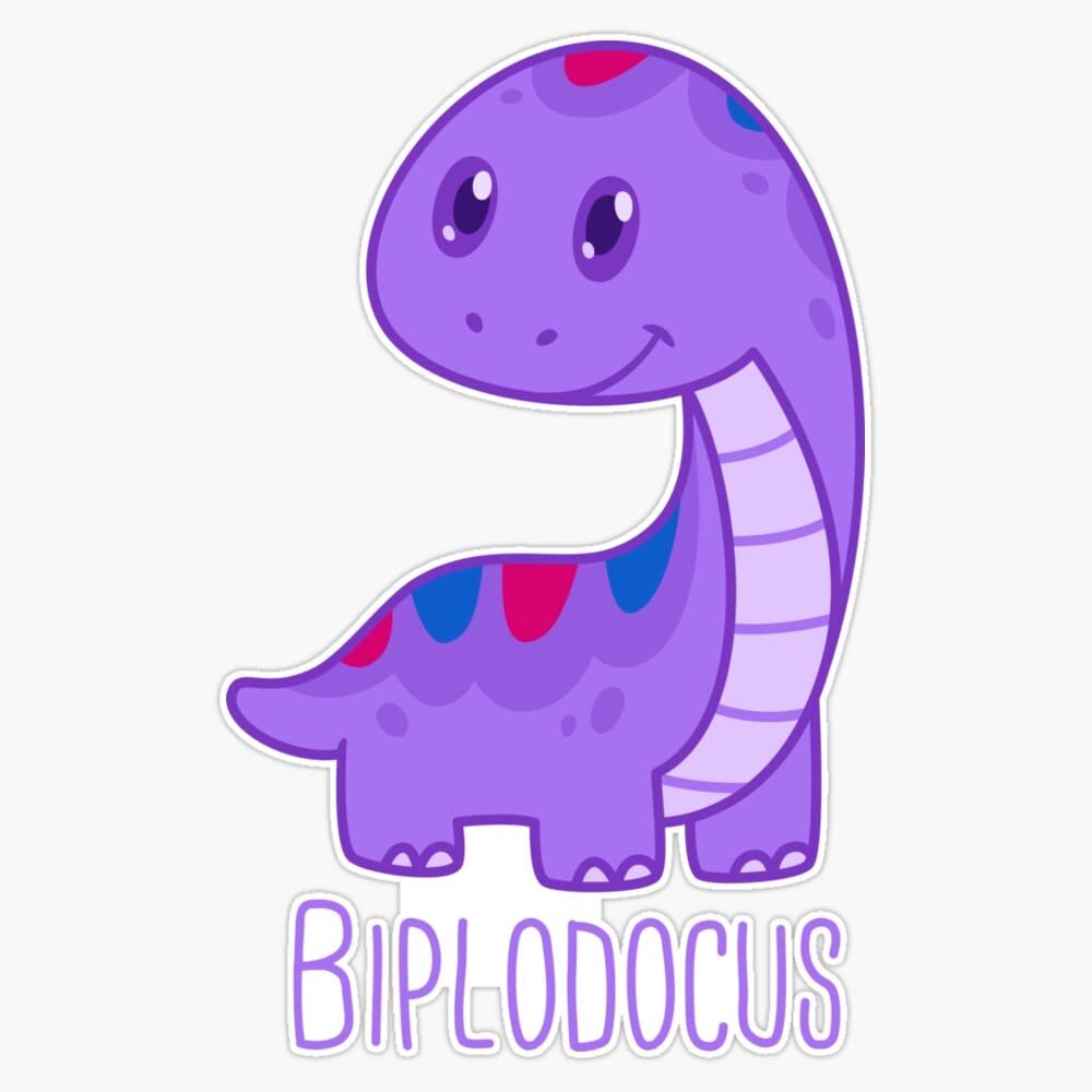 Biplodocus Sticker Decal Size 5"