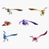 Color Velociraptors! 4 Sticker Decal Size 5" view 1