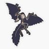 Archaeopteryx Skeleton Sticker Decal Size 5" view 1