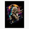 Rad Triceratops Sticker Decal Size 5" view 1
