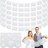 Tatuo 10 Pack 164 Feet Plastic White Papel Picado Banner Mexican Banner Cielito Lindo Party Decoration Large Mexico Fiesta Party Decorations Wedding Fiesta Hanging Flags for Cinco De Mayo view 1