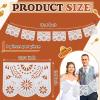 Tatuo 10 Pack 164 Feet Plastic White Papel Picado Banner Mexican Banner Cielito Lindo Party Decoration Large Mexico Fiesta Party Decorations Wedding Fiesta Hanging Flags for Cinco De Mayo view 2